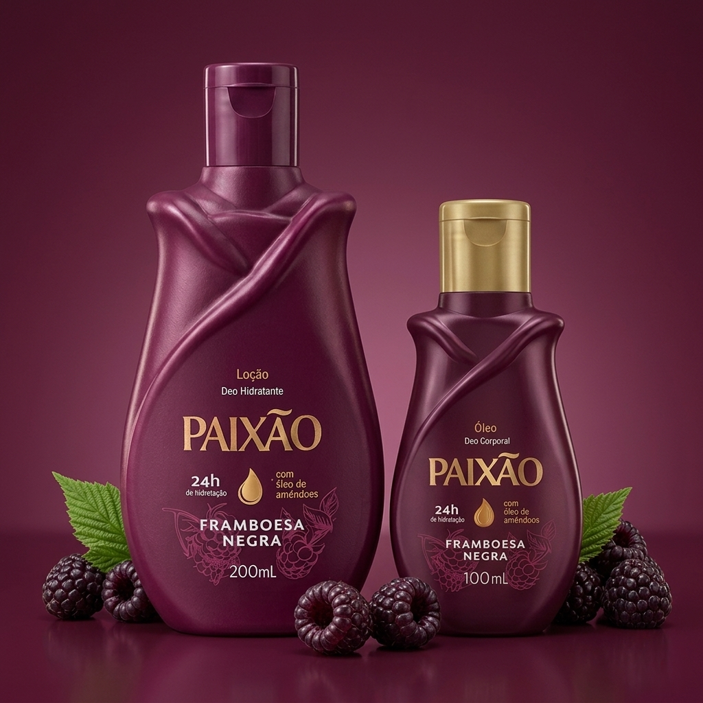 Kit Paixão Crème +L’huile-Framboesa Negra ( Bientôt disponible )