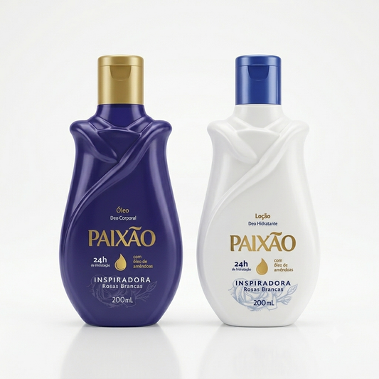 Paixão - Inspiradora rosas Brancas- Crème +l’huile 200ml