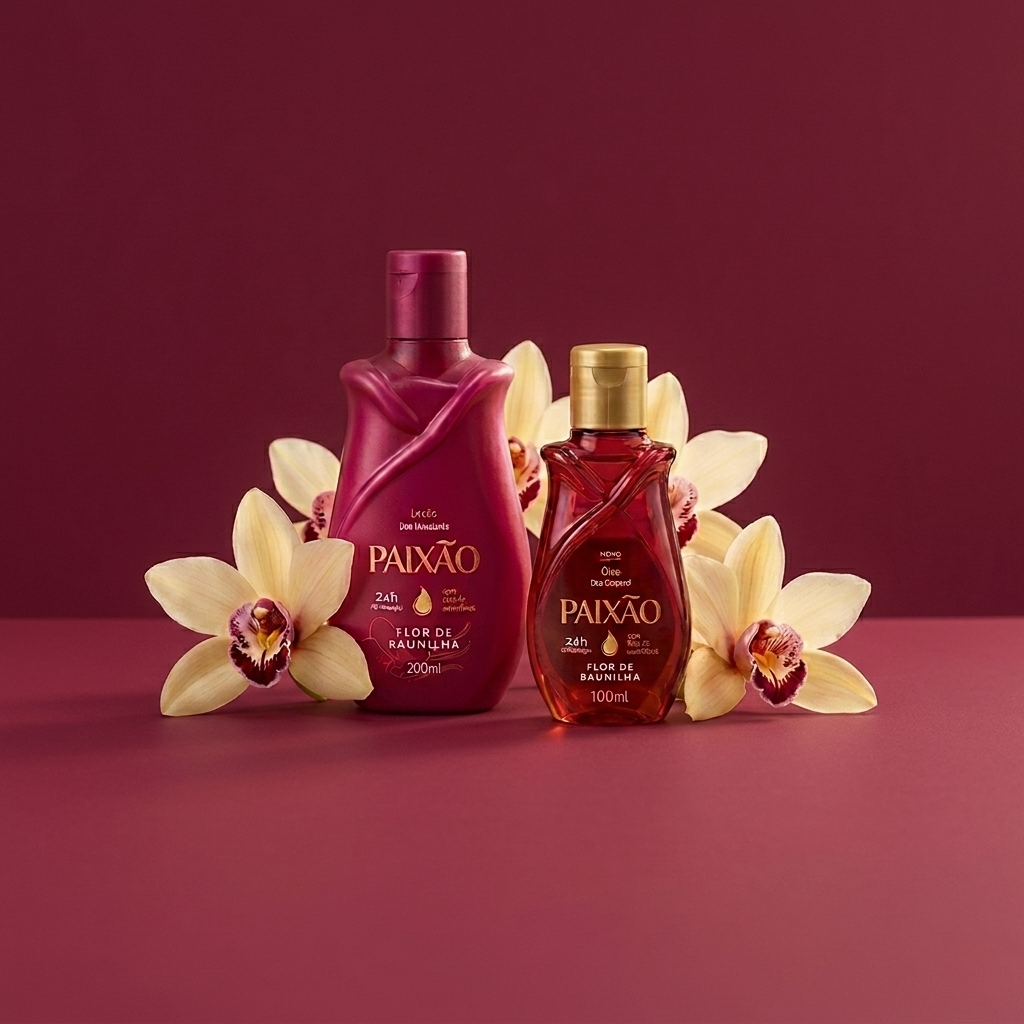 Kit Paixão Crème +L’huile-Flor De Baunilha ( Bientôt disponible )