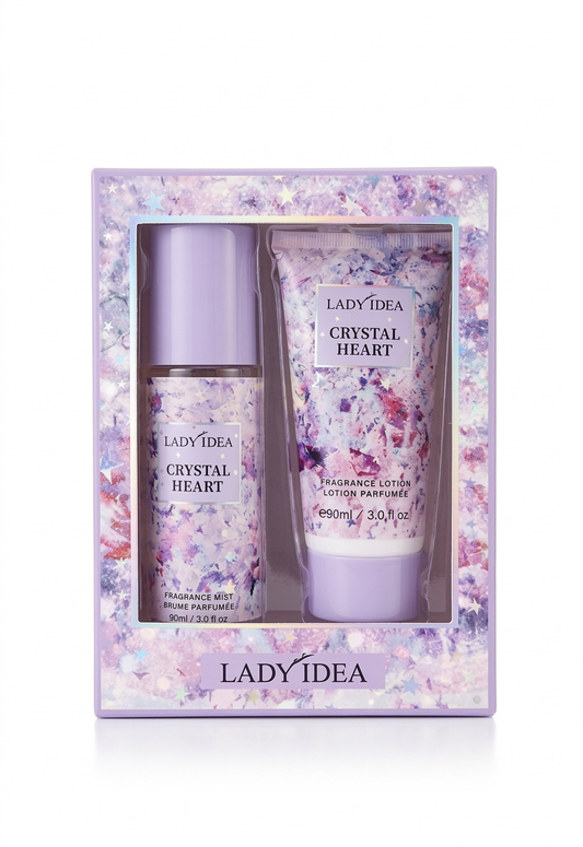 Coffret Duo Lady Idea - Crystal Heart (Brume & Lait 90ml)